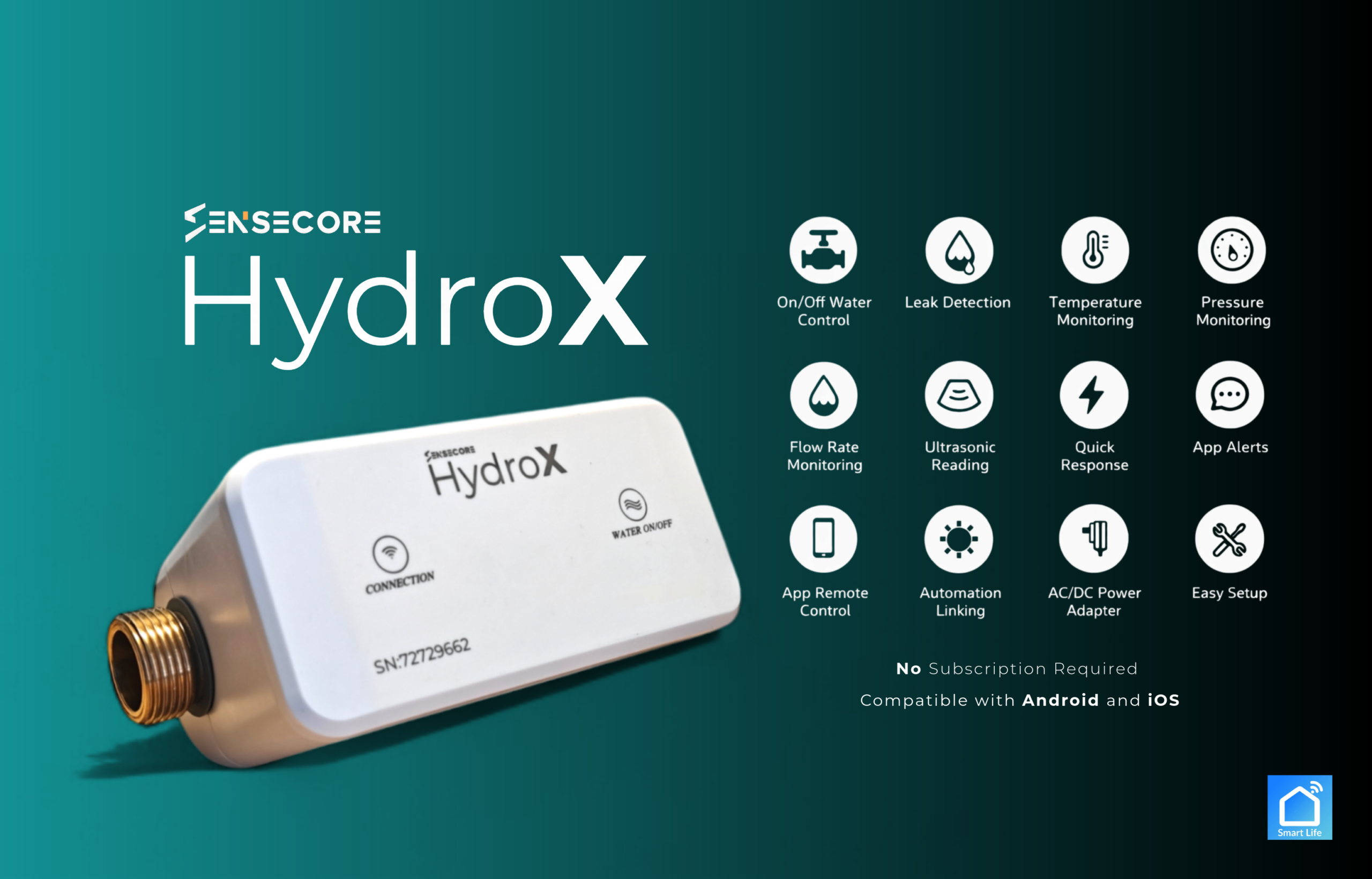 SenseCore HydroX Ultrasonic Water Meter - Image 2